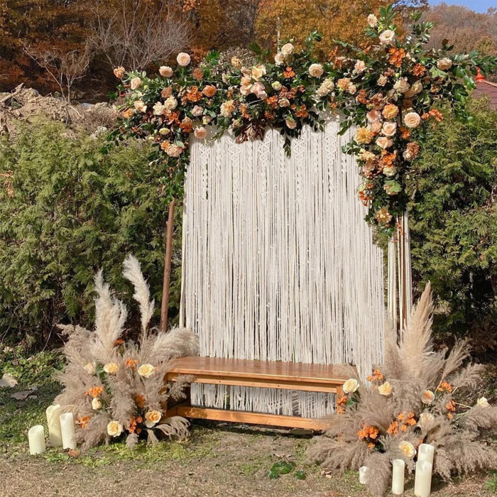 LUVODI Wall Hanging Boho Wedding Arch & Reviews Wayfair